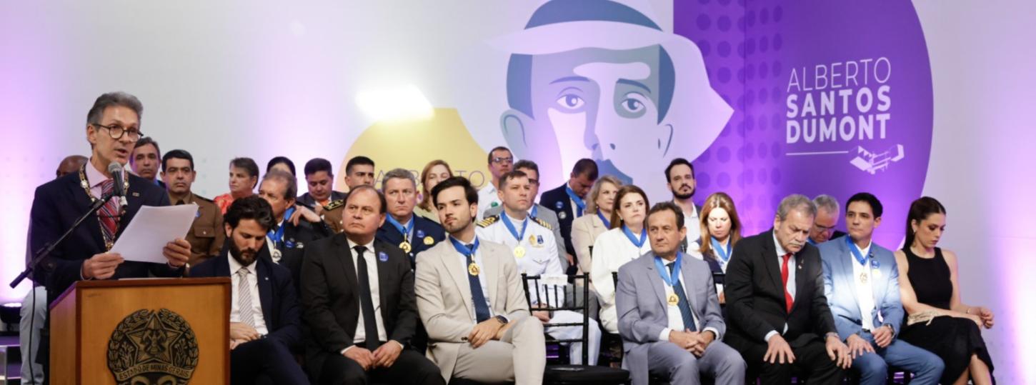 Governo de Minas entrega Medalha Santos Dumont a 130 personalidades e instituições em 2025