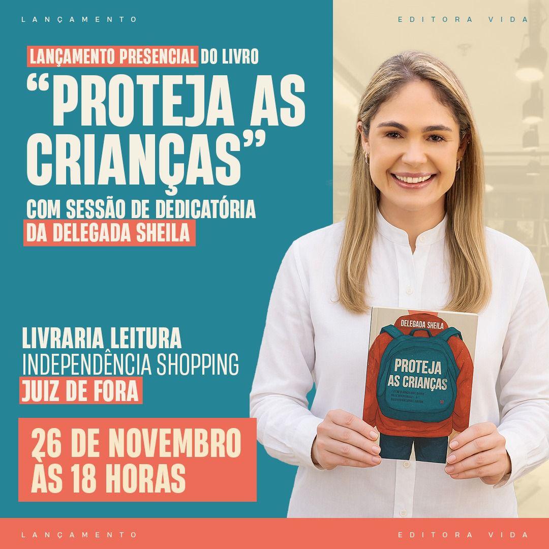 Lançamento do livro “Proteja as Crianças” acontece em Juiz de Fora no dia 26/11