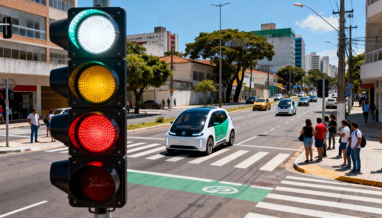 Pesquisadores propõem inclusão de sinal branco em semáforos para guiar carros autônomos