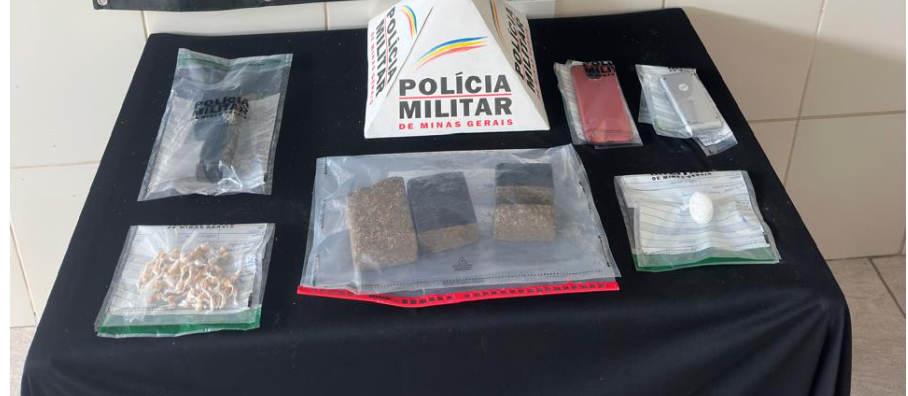 PM de Barbacena realiza múltiplas prisões e apreensões de drogas na quinta-feira