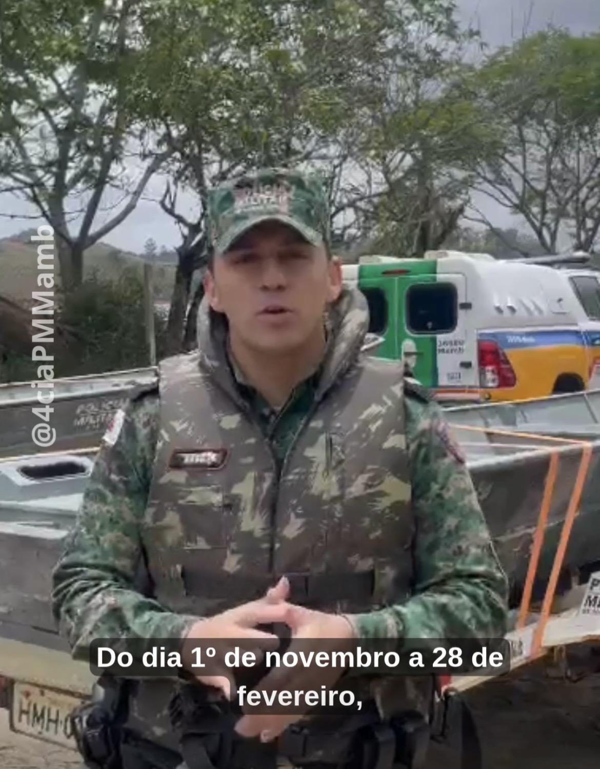 PM de Meio Ambiente intensifica fiscalizações durante período de defeso em Juiz de Fora