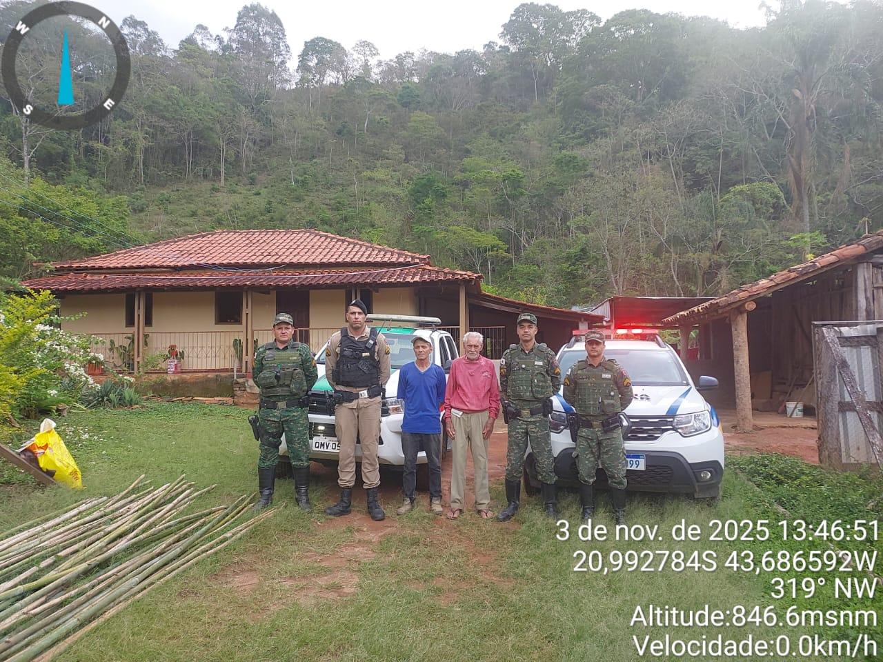 Polícia Militar realiza operação conjunta de segurança e meio ambiente em propriedades rurais da região
