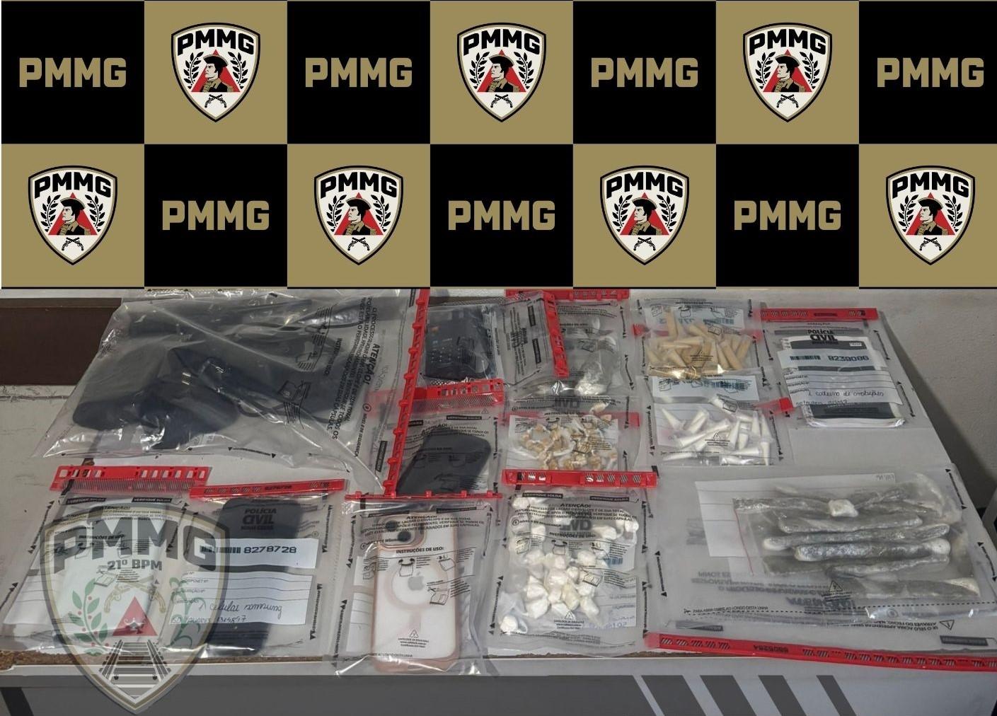 Polícia Militar realiza prisões e apreensões por tráfico de drogas e cumpre mandados na Zona da Mata