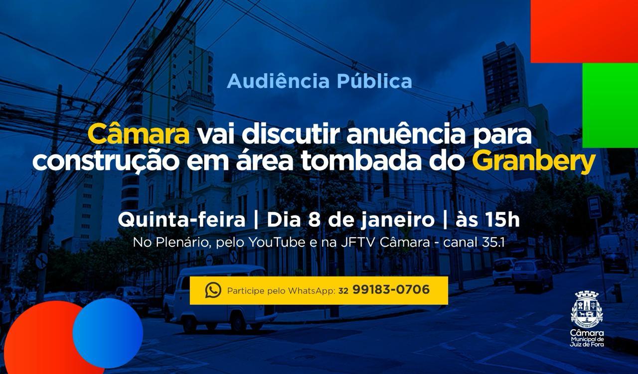 Câmara de JF discute obra em área tombada do Colégio Granbery nesta quinta (8)