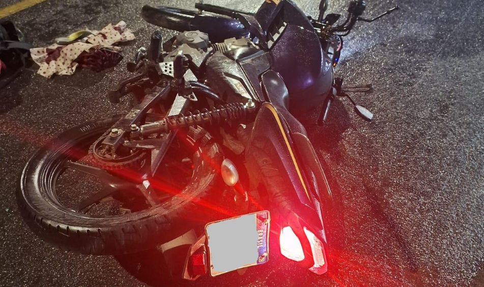 Homem furta moto, sofre acidente na fuga e termina preso em Barbacena