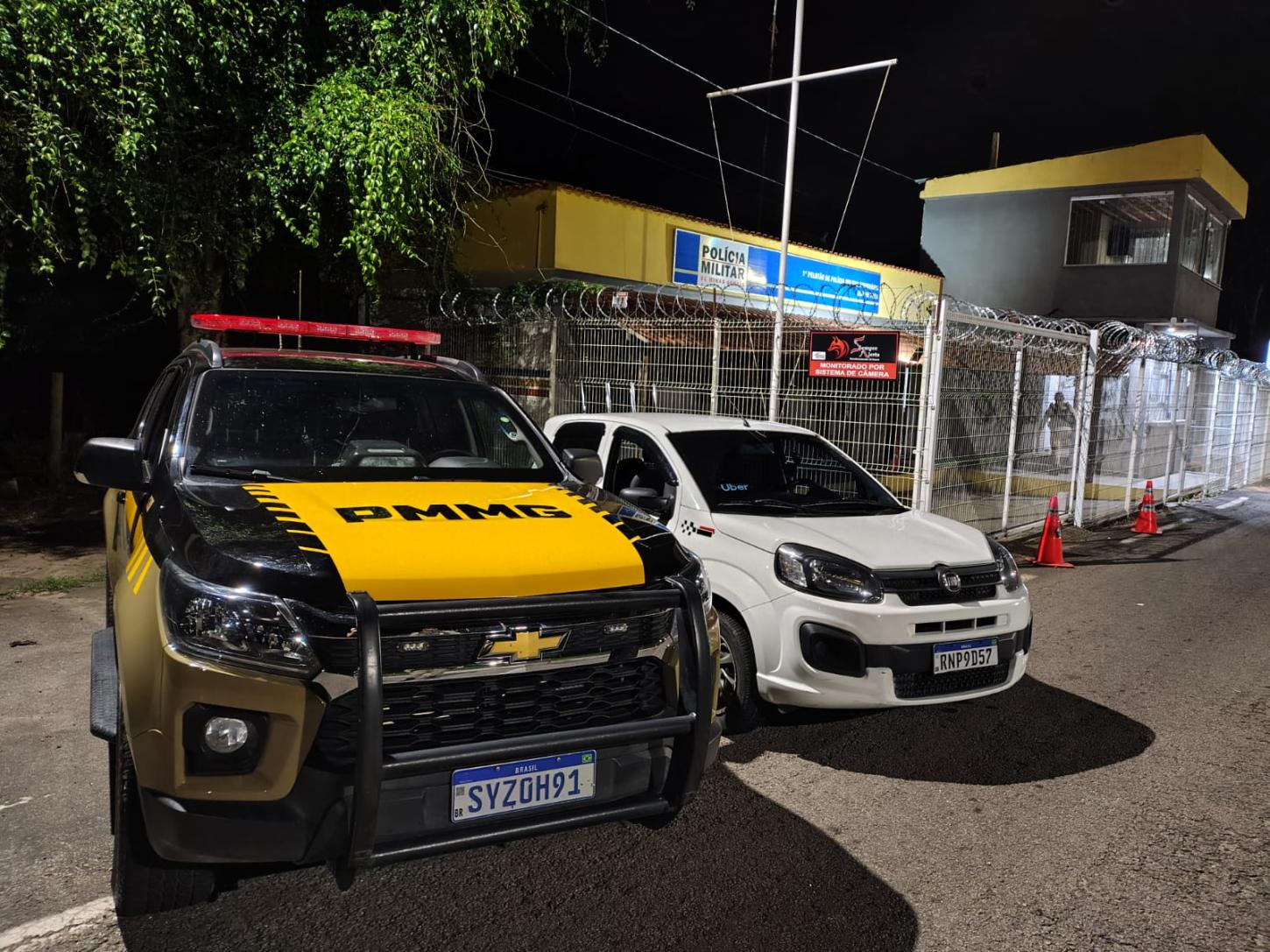 Motorista é preso com Fiat Uno clonado durante fiscalização na MG-353