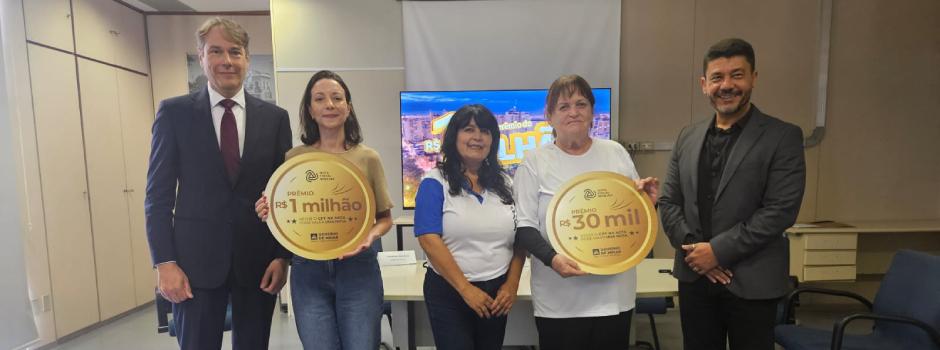 Nota Fiscal Mineira entrega prêmio de R$ 1 milhão a moradora de Uberlândia