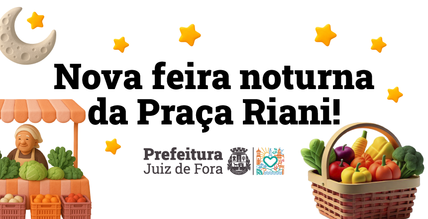 Praça Deputado Clodesmidt Riani passa a receber Feira Livre Noturna semanal em Juiz de Fora