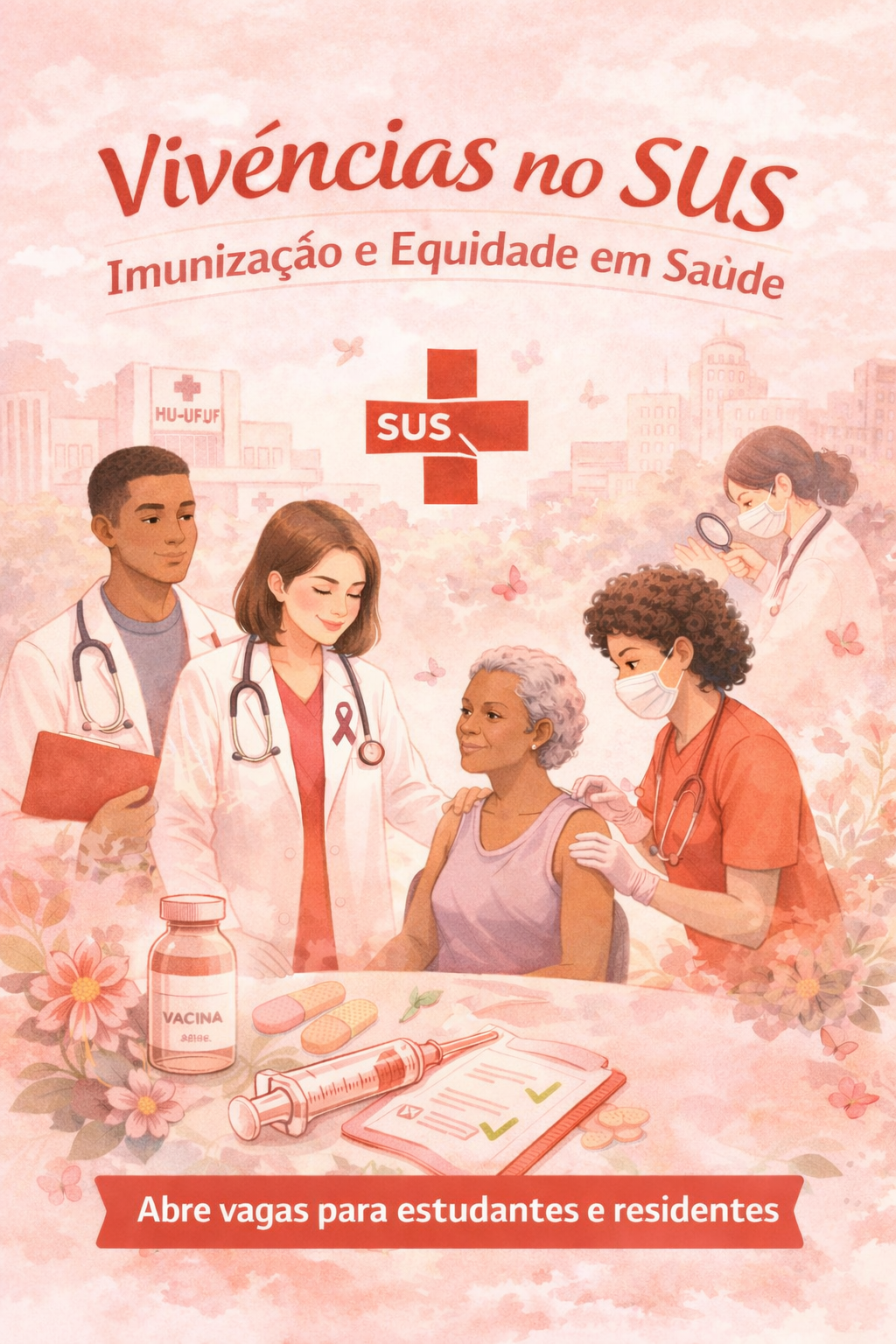 Vivências no SUS abre vagas para estudantes e residentes com foco em imunização e equidade em saúde