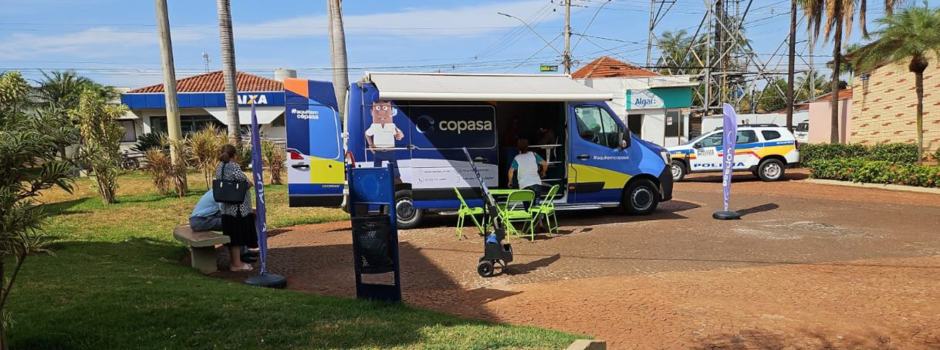 Agência Móvel da Copasa inicia atendimento itinerante em Araxá nesta segunda-feira (09/02)