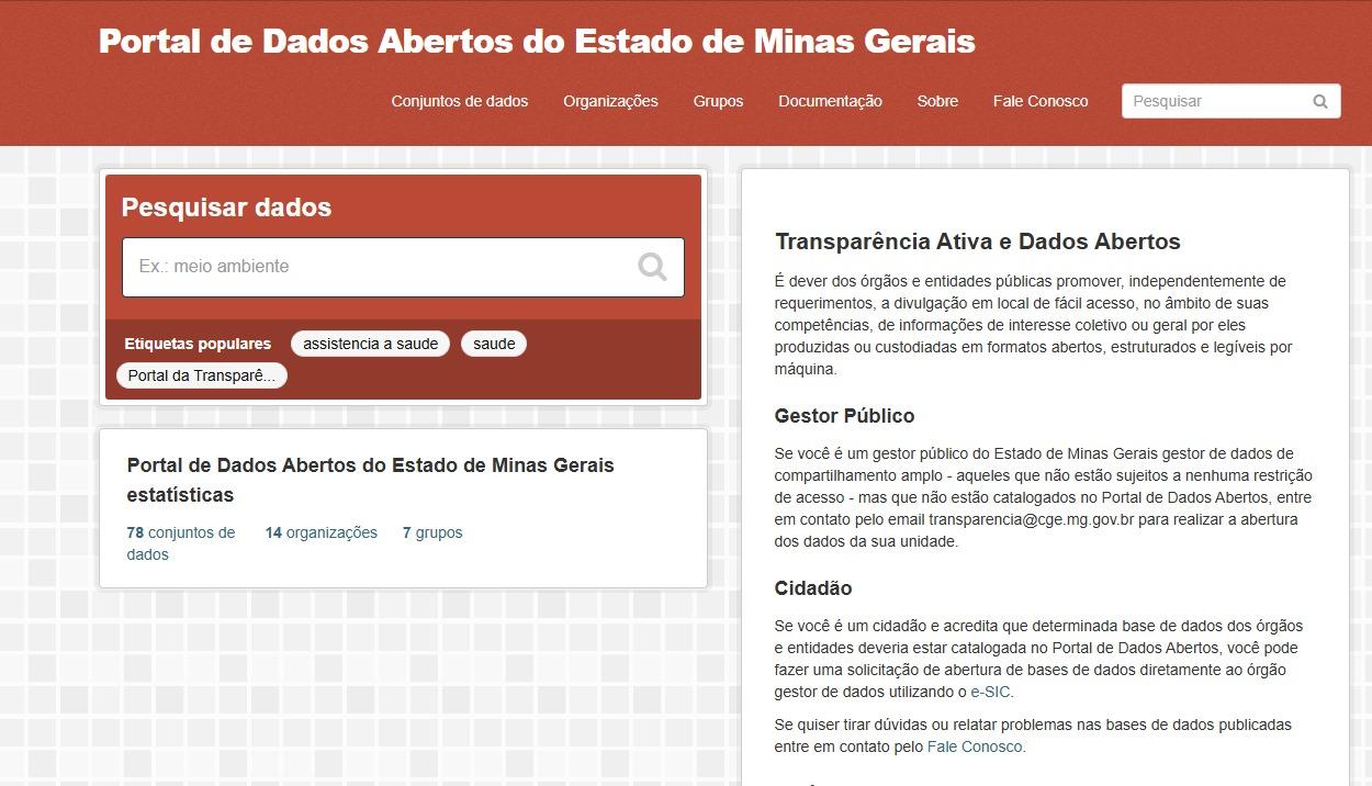 Governo de Minas amplia transparência e divulga novos dados orçamentários no Portal de Dados Abertos