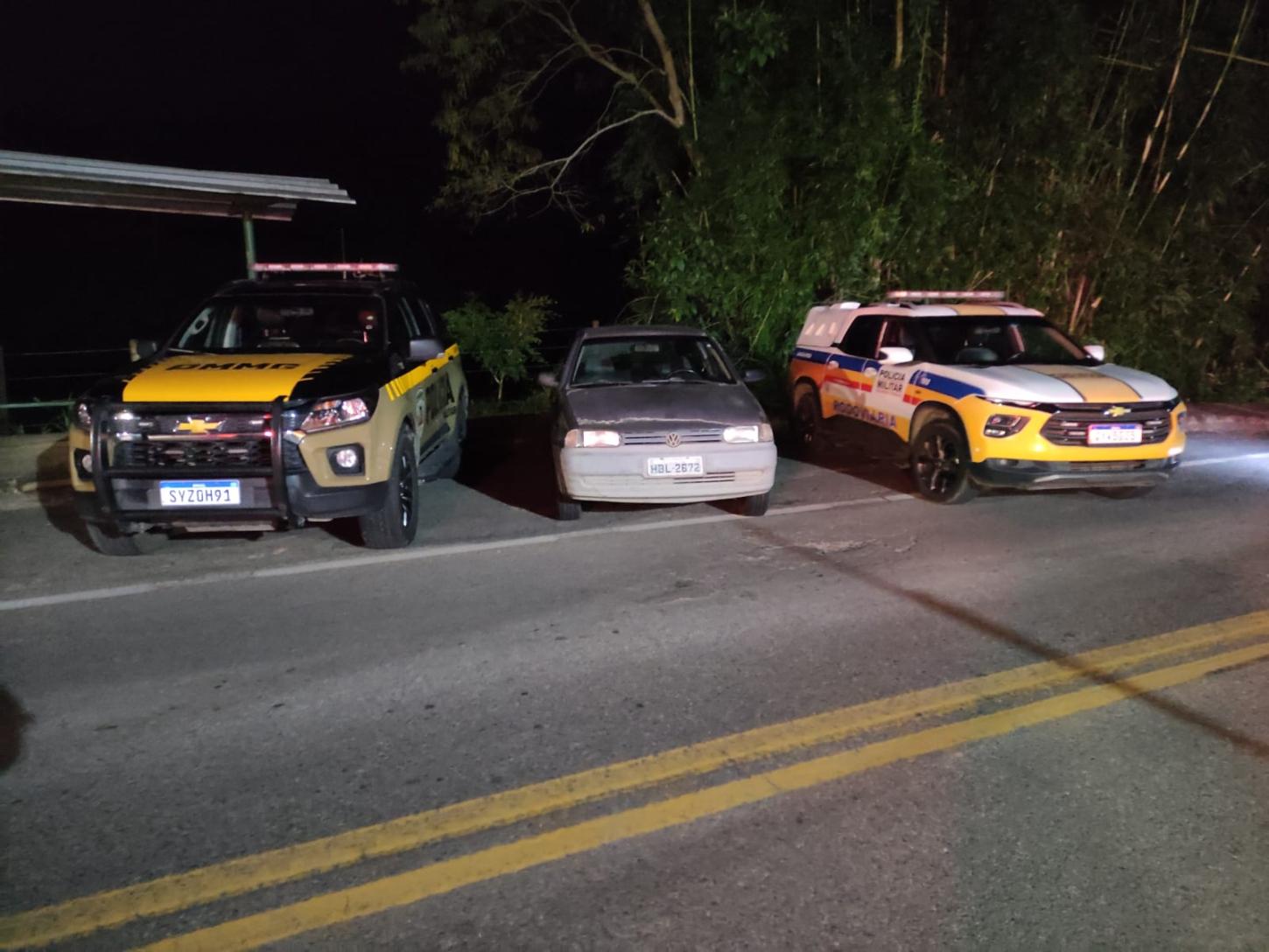 Jovem é preso na LMG-874 com carro furtado em Juiz de Fora; chave 