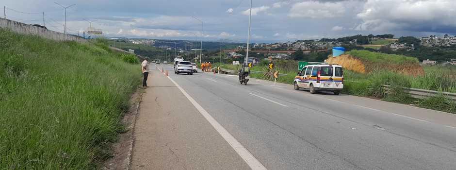 MG-010 sofre interdição parcial em Vespasiano para obras de recuperação