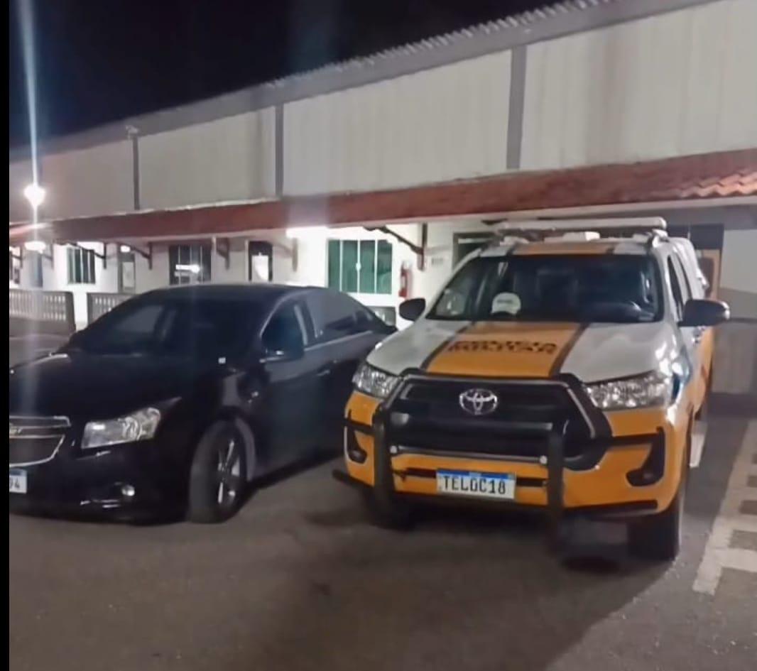 Polícia monta cerco bloqueio e prende homem após perseguição a carro furtado na BR-265 em Barbacena