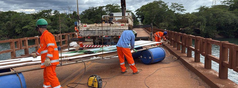 DER-MG inicia obras emergenciais na ponte Volta Grande entre Minas e São Paulo