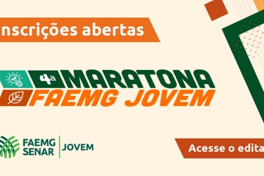 Edital para a 4ª Maratona Faemg Jovem é divulgado