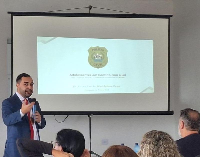 Polícia Civil realiza palestra sobre adolescentes em conflito com a lei em Santana do Garambéu