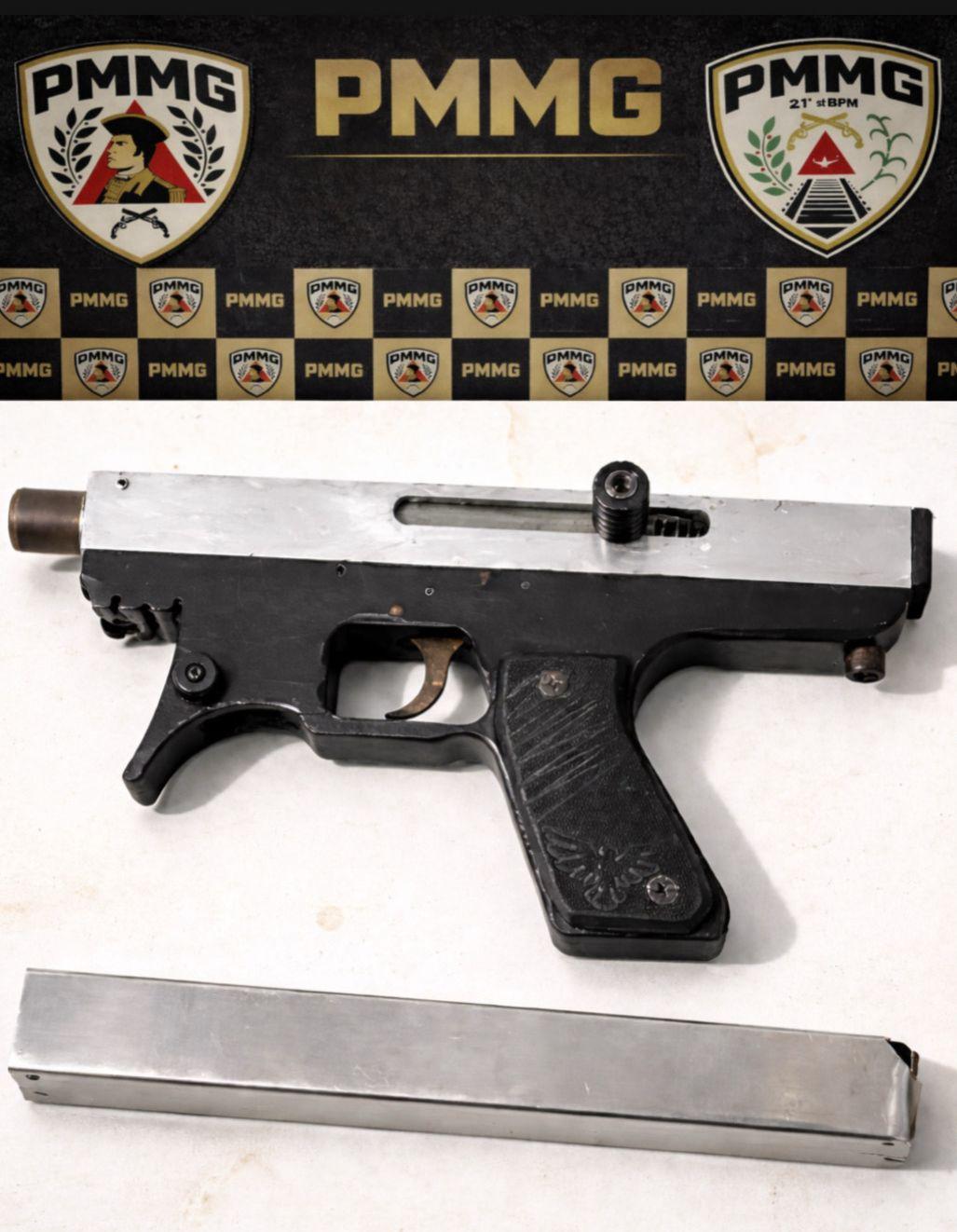 Polícia Militar apreende submetralhadora e captura foragidos na Zona da Mata