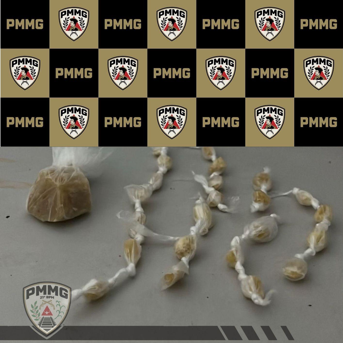 Polícia Militar prende jovem por tráfico de drogas após denúncia em Guidoval