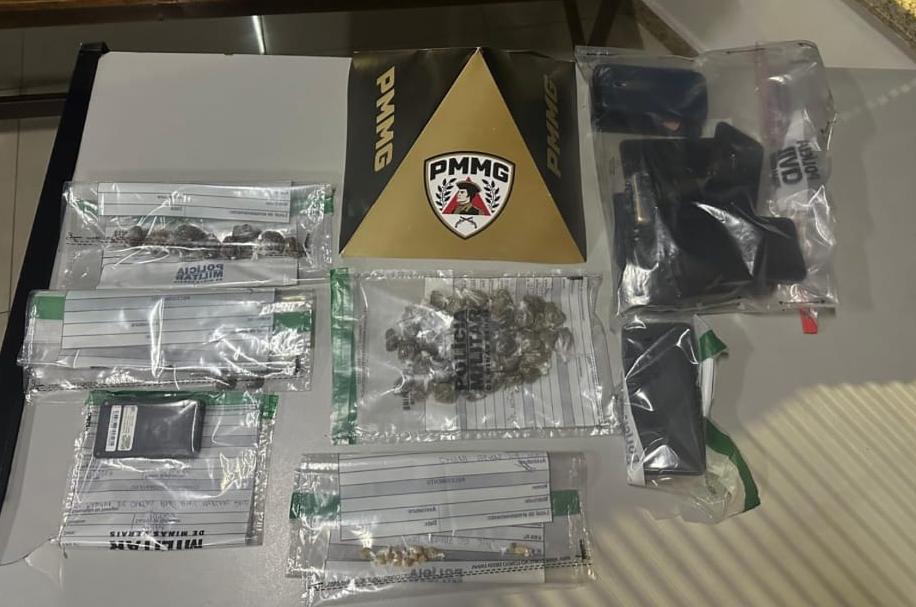 Polícia Militar prende suspeitos por tráfico, ameaça e desacato na região de Barbacena