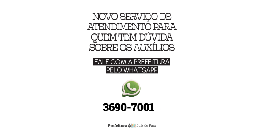 Prefeitura de Juiz de Fora disponibiliza WhatsApp para orientar vítimas das chuvas sobre auxílios
