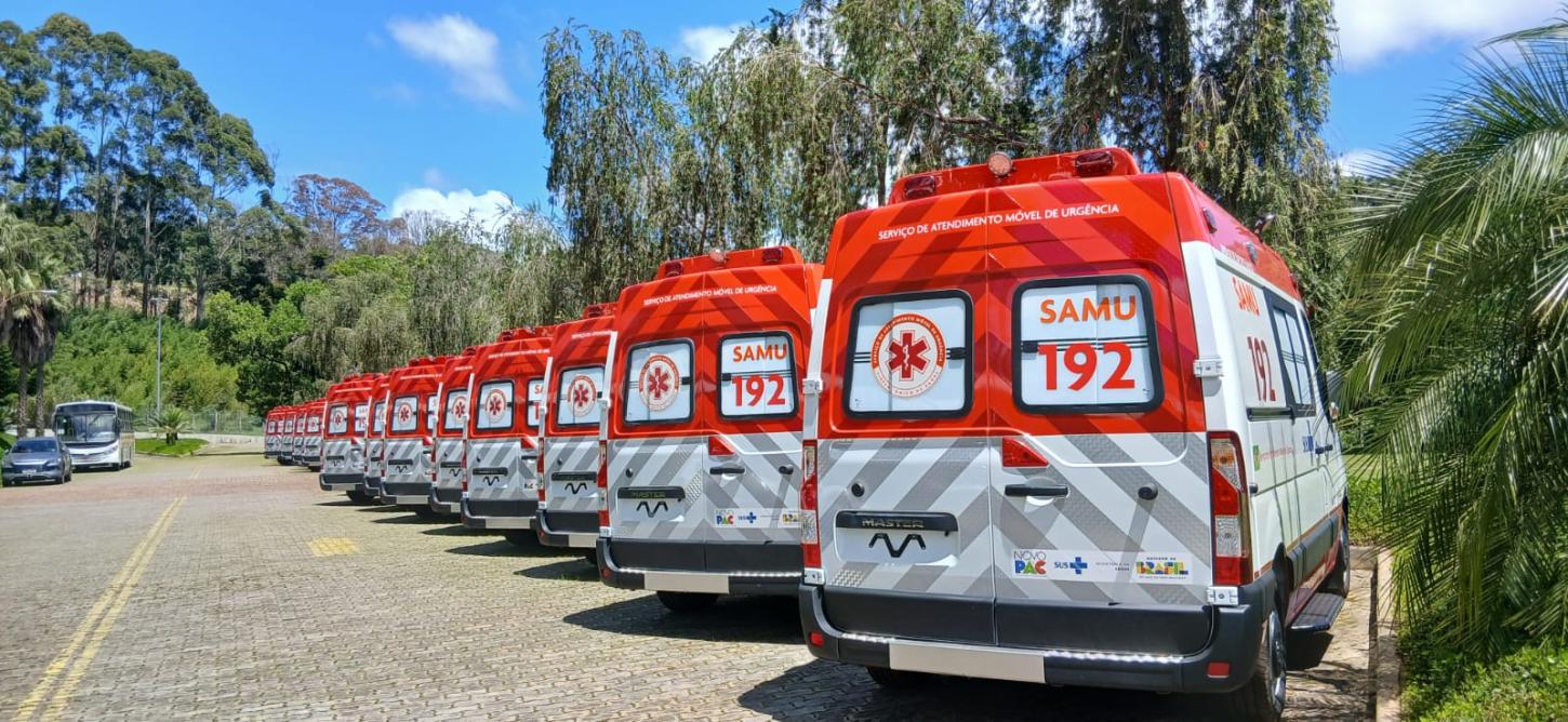 SAMU 192 – CISDESTE recebe 50 novas ambulâncias para renovação e ampliação da frota na região