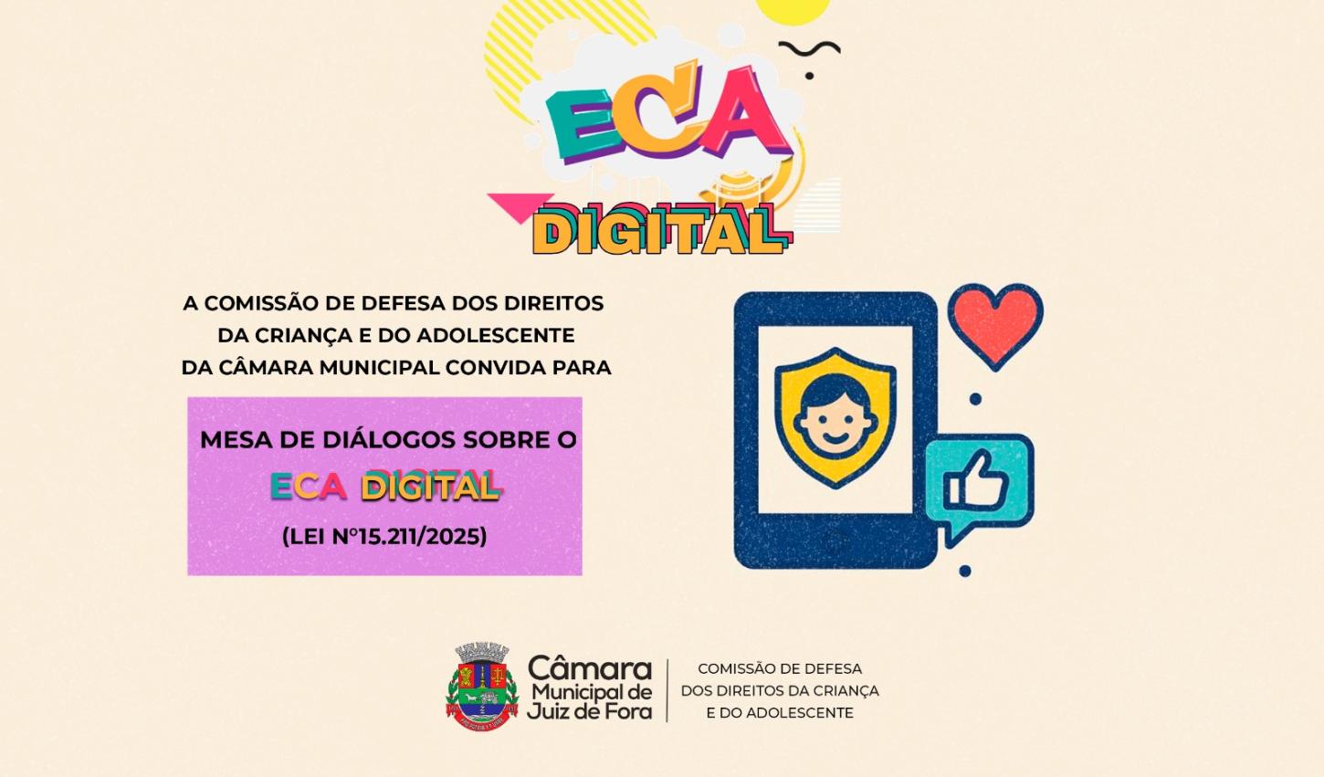 Câmara de Juiz de Fora promove debate sobre ECA Digital e proteção de crianças na internet