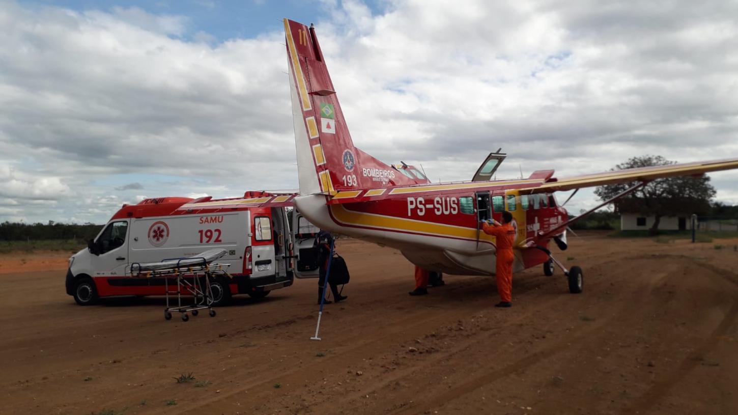 Integração entre Serviço Aéreo de Saúde e Samu salva recém-nascido no Norte de Minas