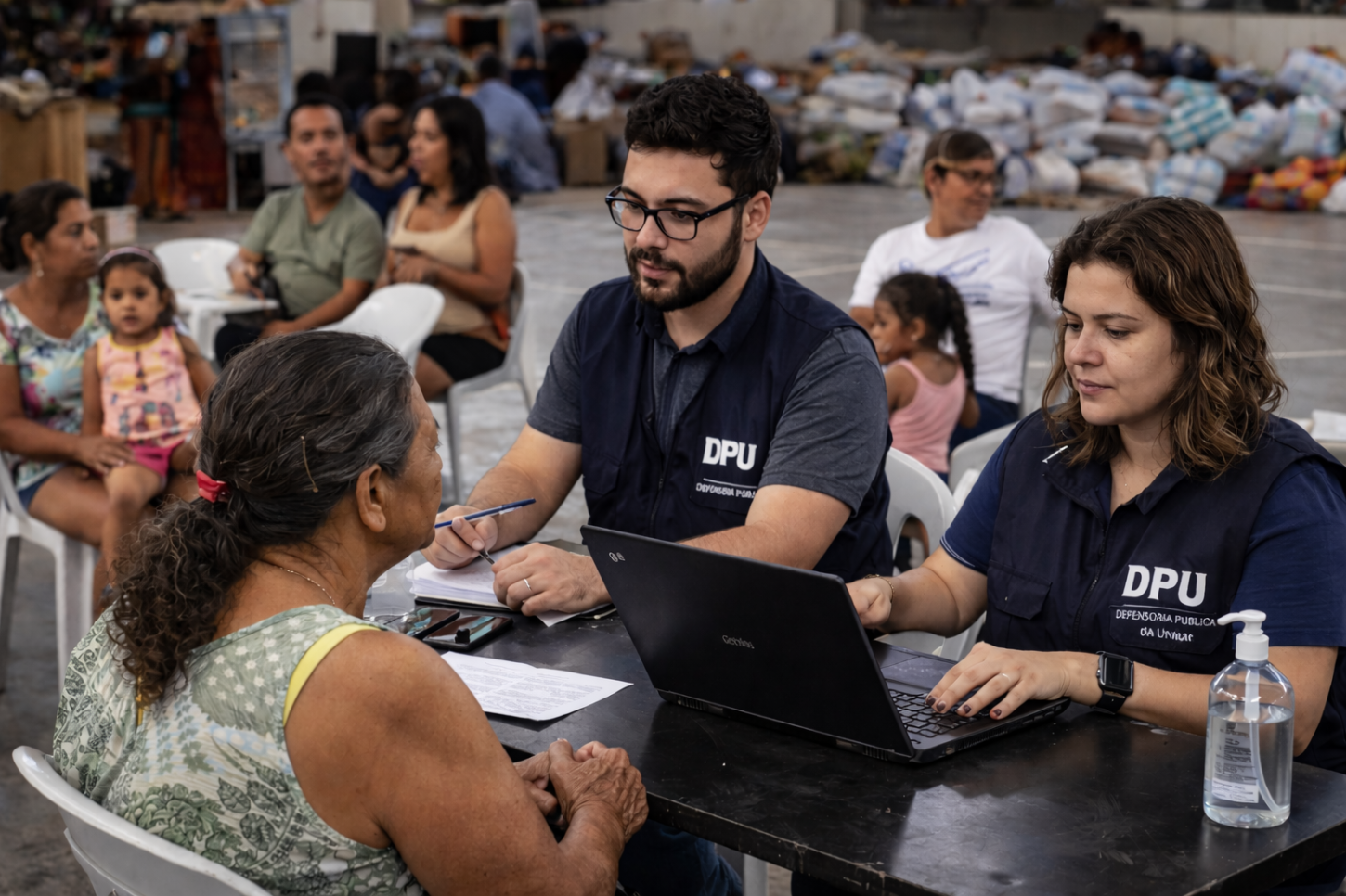 População afetada pelas enchentes na Zona da Mata mineira recebe atendimento da DPU