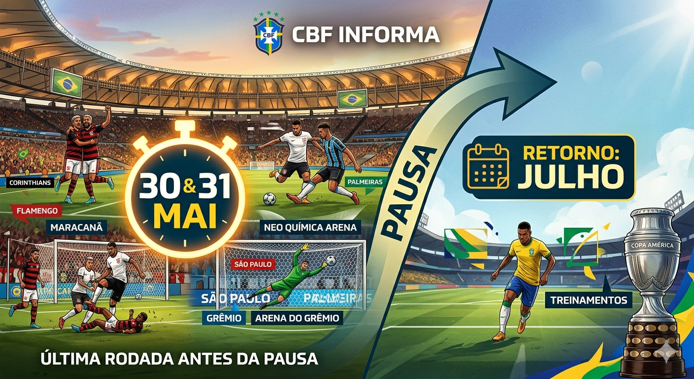 CBF detalha última rodada do Brasileirão antes da pausa: veja datas, horários e todos os jogos da 18ª rodada