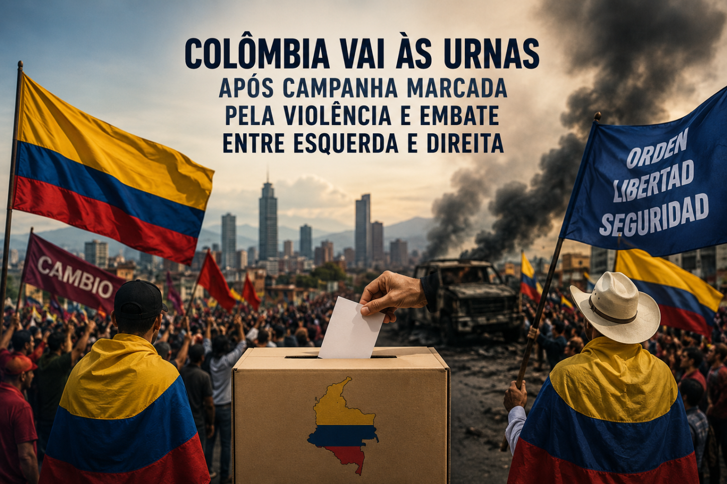 Colômbia vai às urnas em eleição marcada por violência, polarização política e disputa pelo legado de Petro