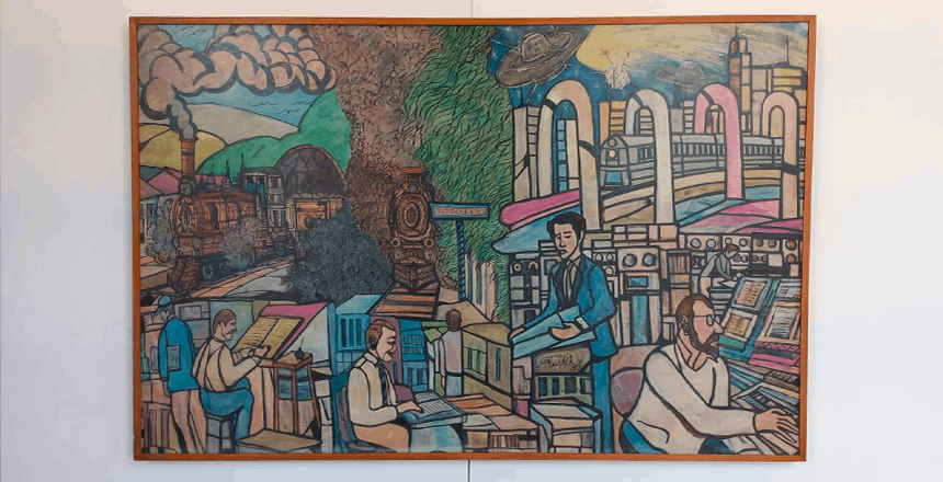 Exposição Acervos Ocultos resgata obras históricas da ferrovia em Juiz de Fora