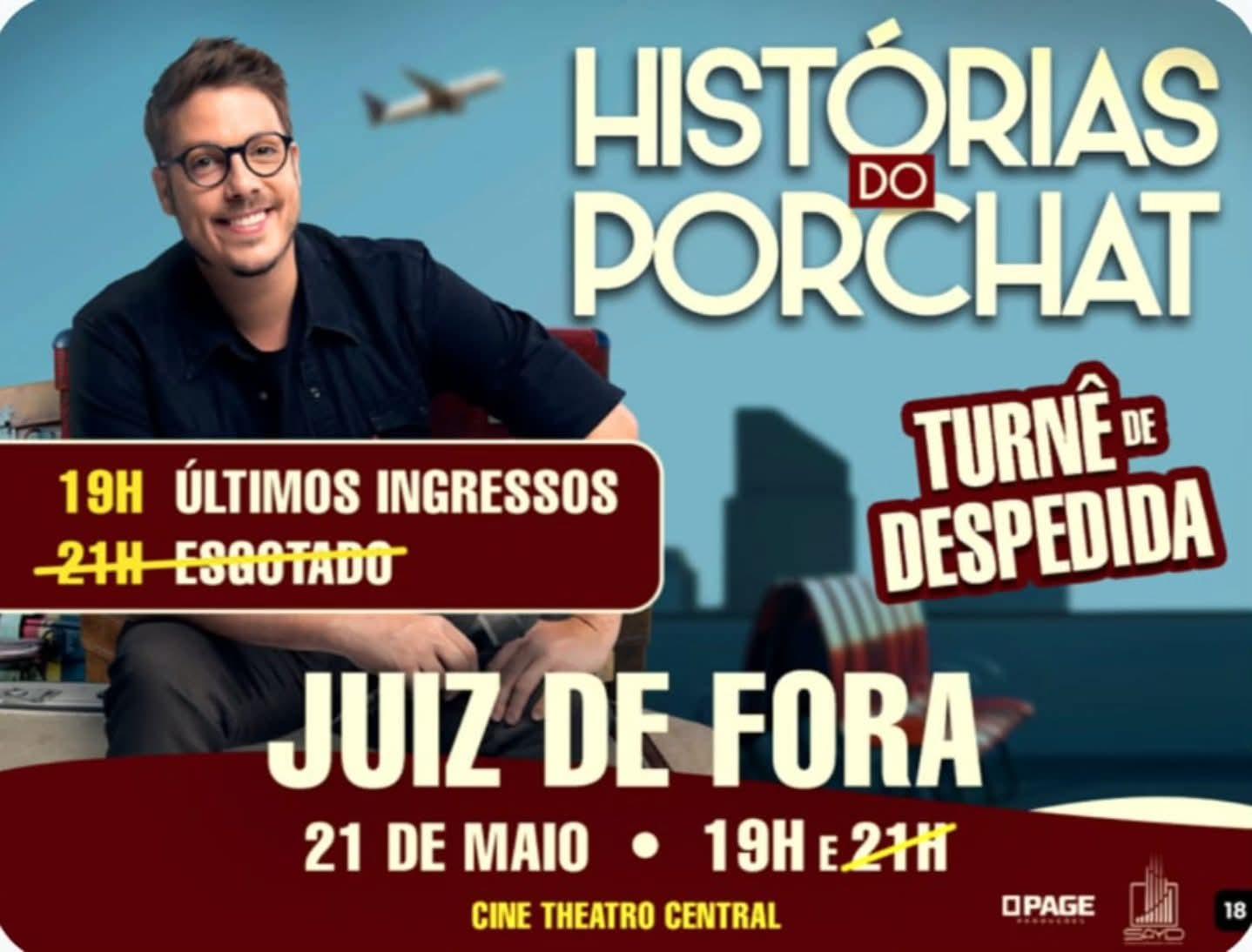 Fábio Porchat se apresenta nesta quinta-feira em Juiz de Fora; sessão das 21h está esgotada