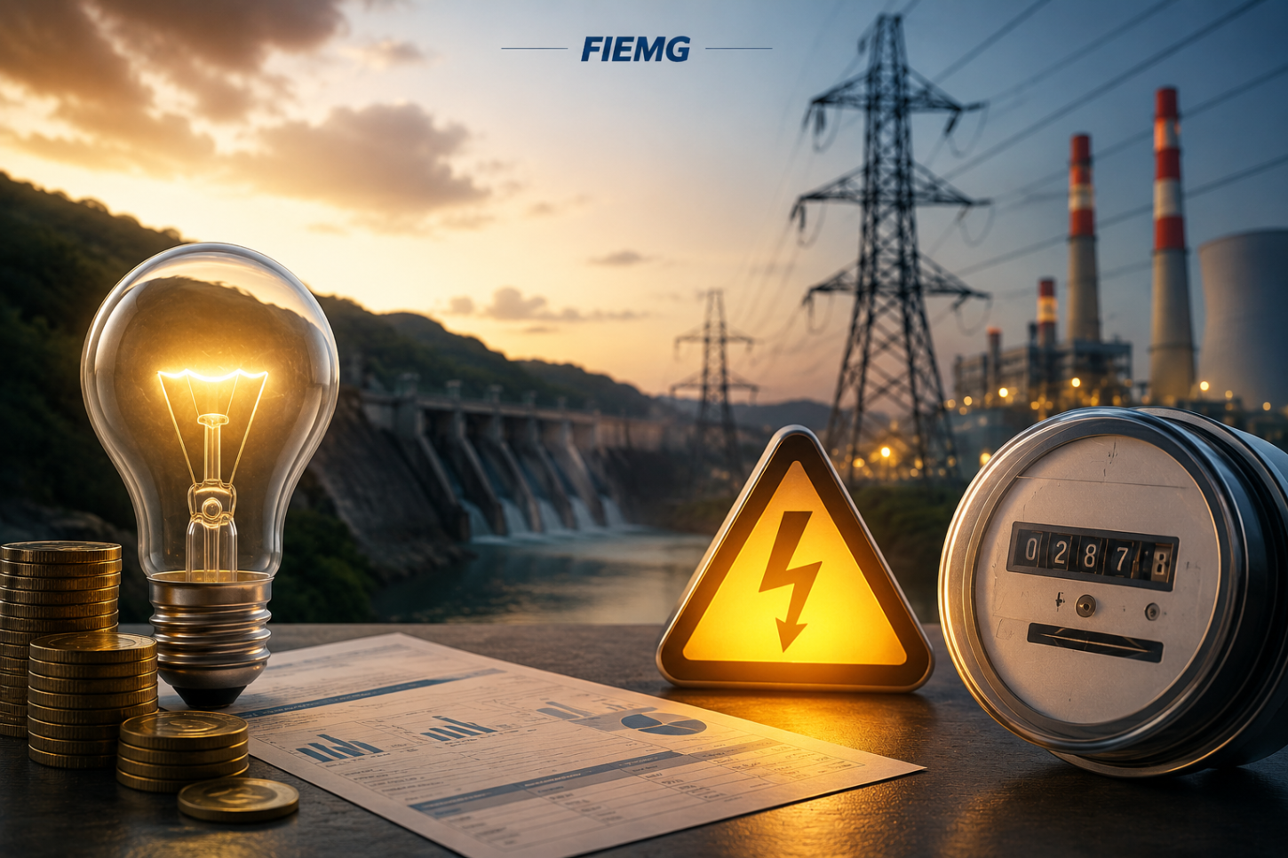 FIEMG alerta para impacto da bandeira amarela e reajuste da Cemig nas contas de energia em Minas Gerais