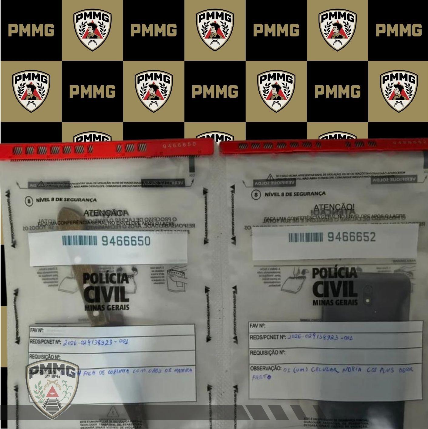 Polícia Militar prende autor de roubo e recupera celular em Ubá, na Zona da Mata