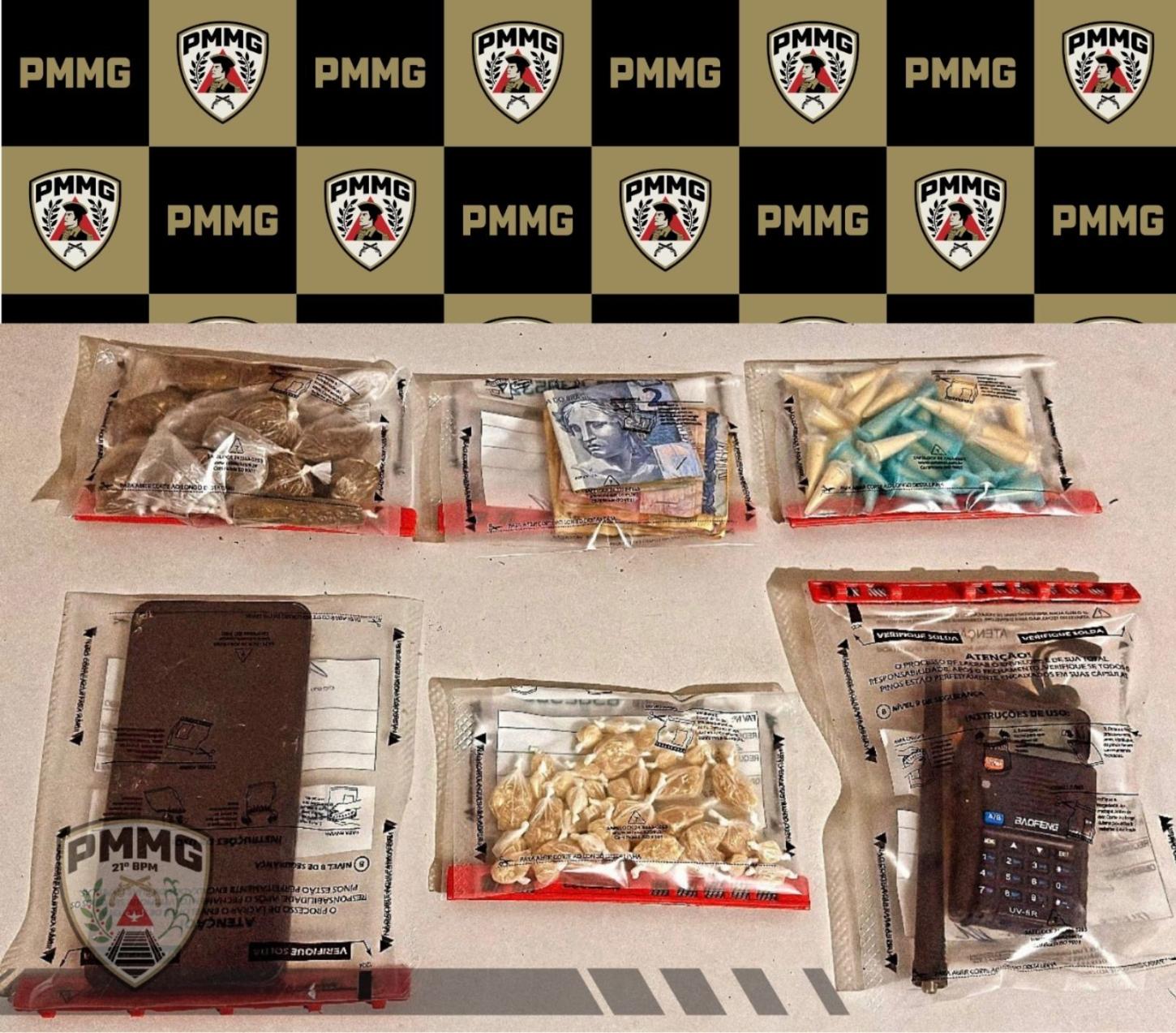 Polícia Militar prende suspeitos e apreende drogas em operações em Ubá