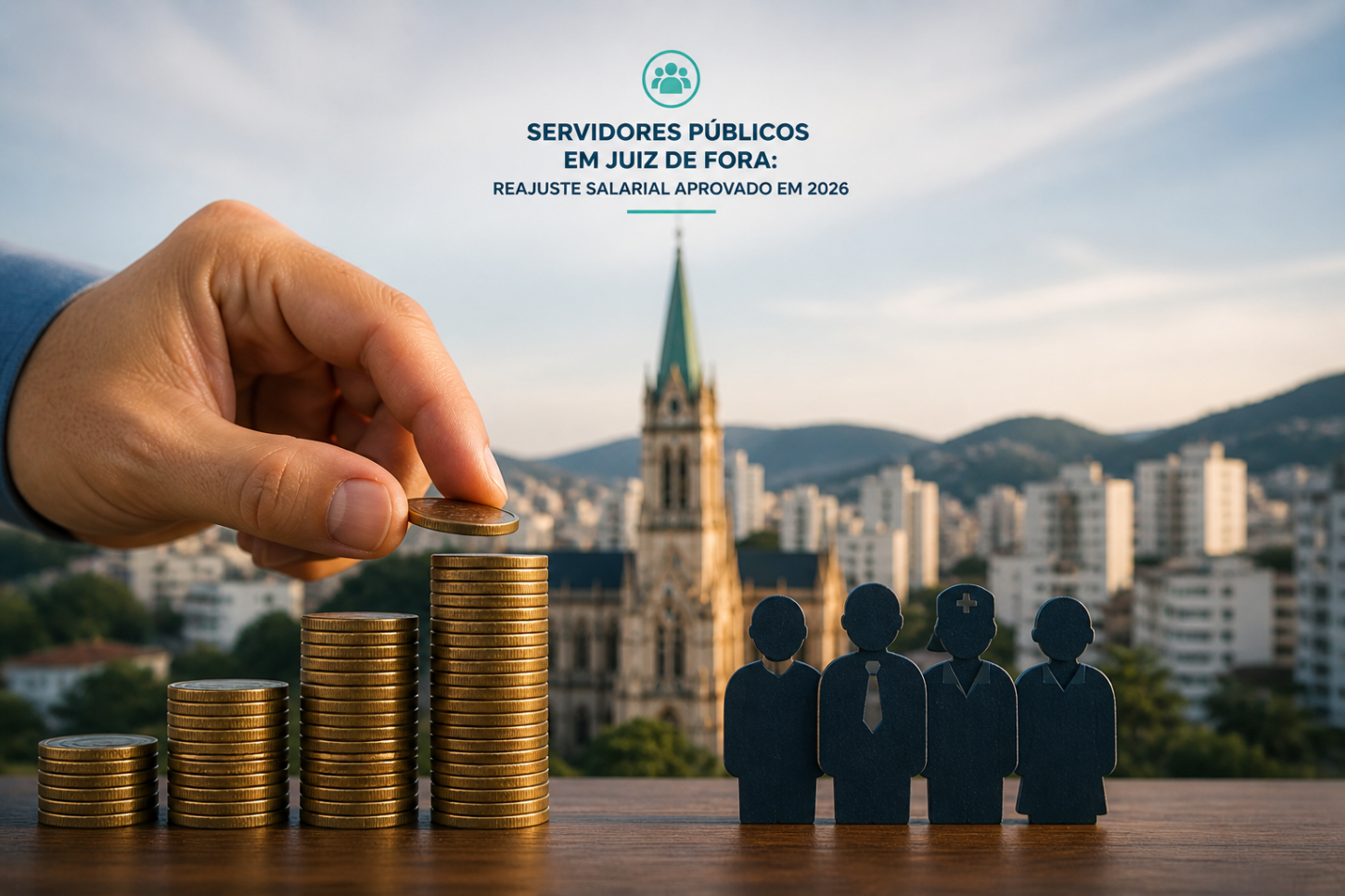 Servidores públicos em Juiz de Fora: reajuste salarial aprovado em 2026