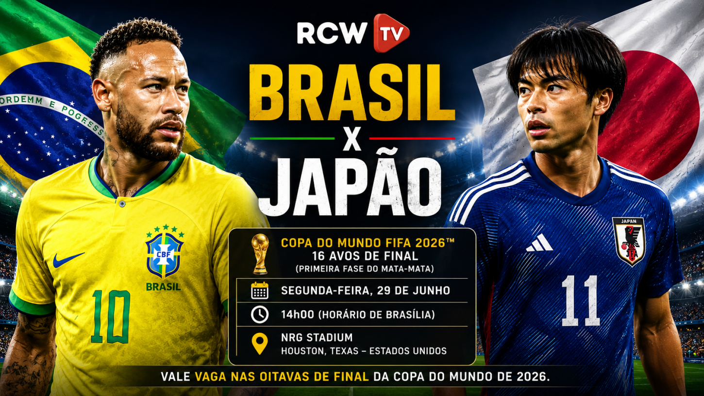 Brasil enfrenta o Japão por vaga nas oitavas de final da Copa do Mundo de 2026