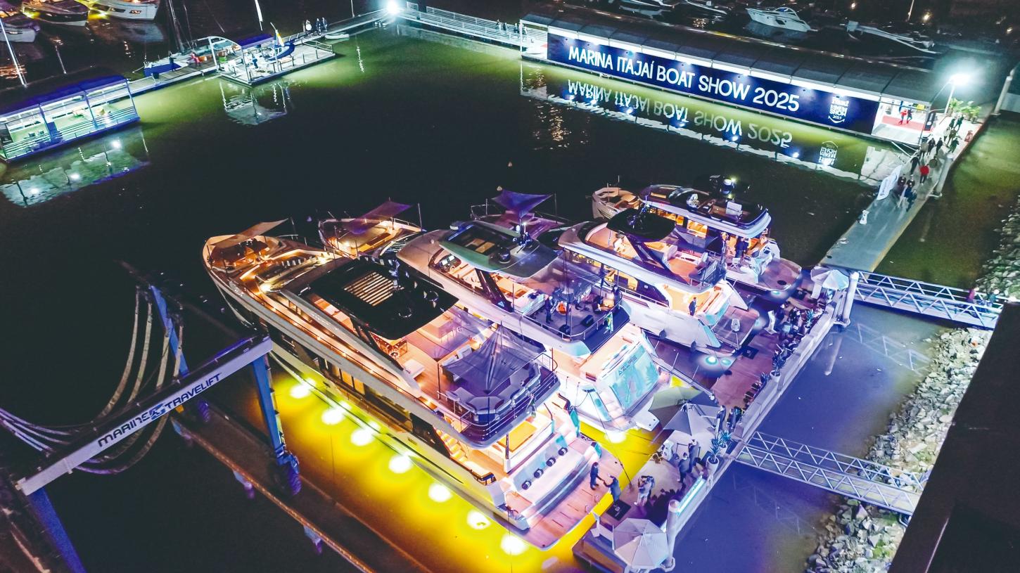 Marina Itajaí Boat Show terá telão para assistir aos jogos da Copa praticamente ‘sobre as águas’