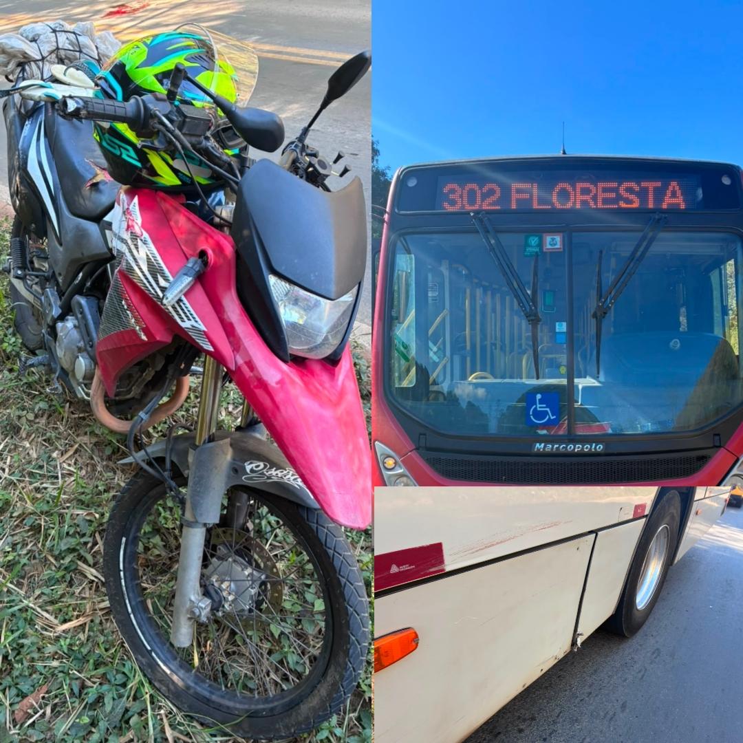 Motociclista inabilitado fica ferido em acidente na rodovia BR-267 em Juiz de Fora