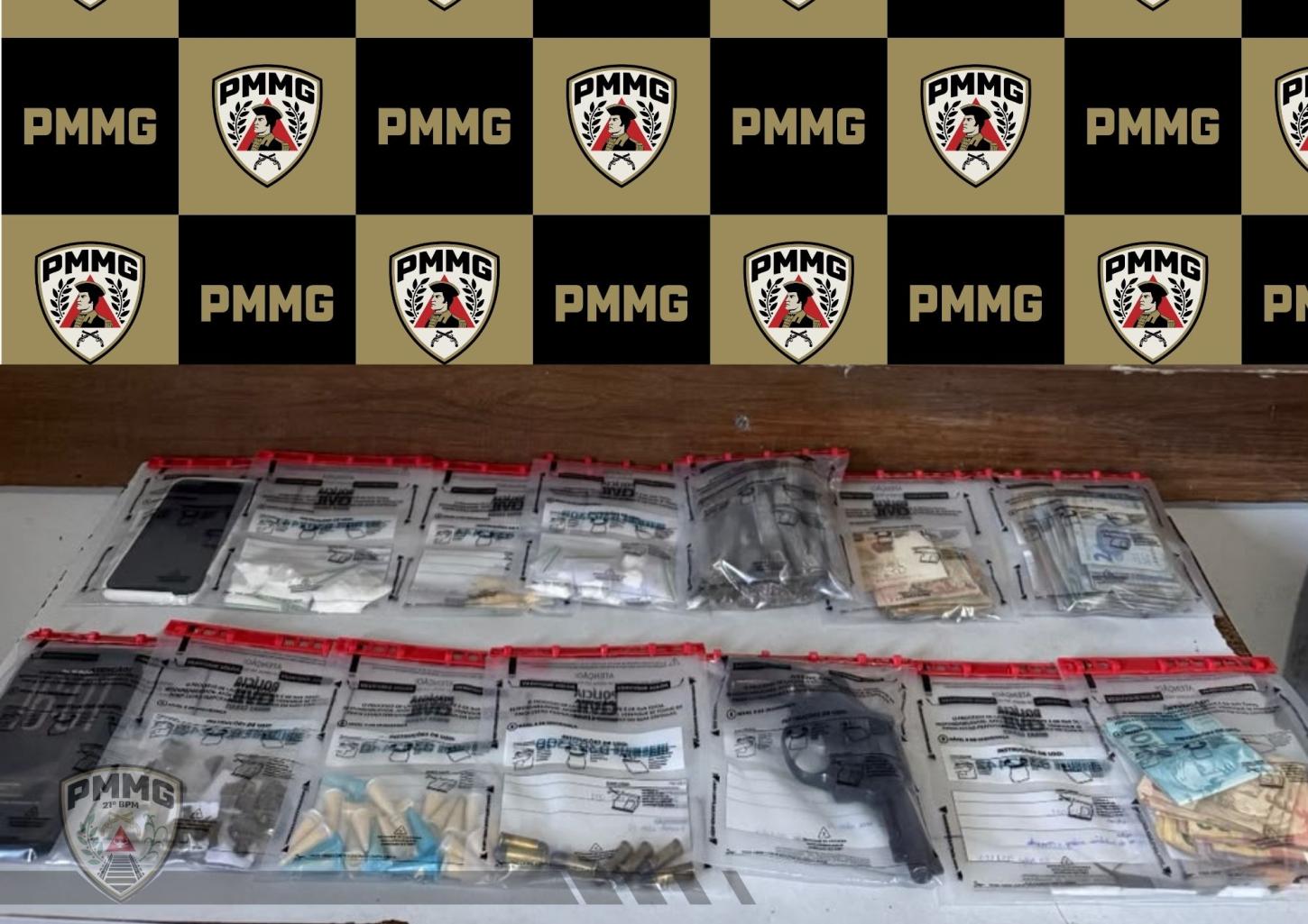 Operação Jericó prende homens por tráfico e posse de arma em Ubá
