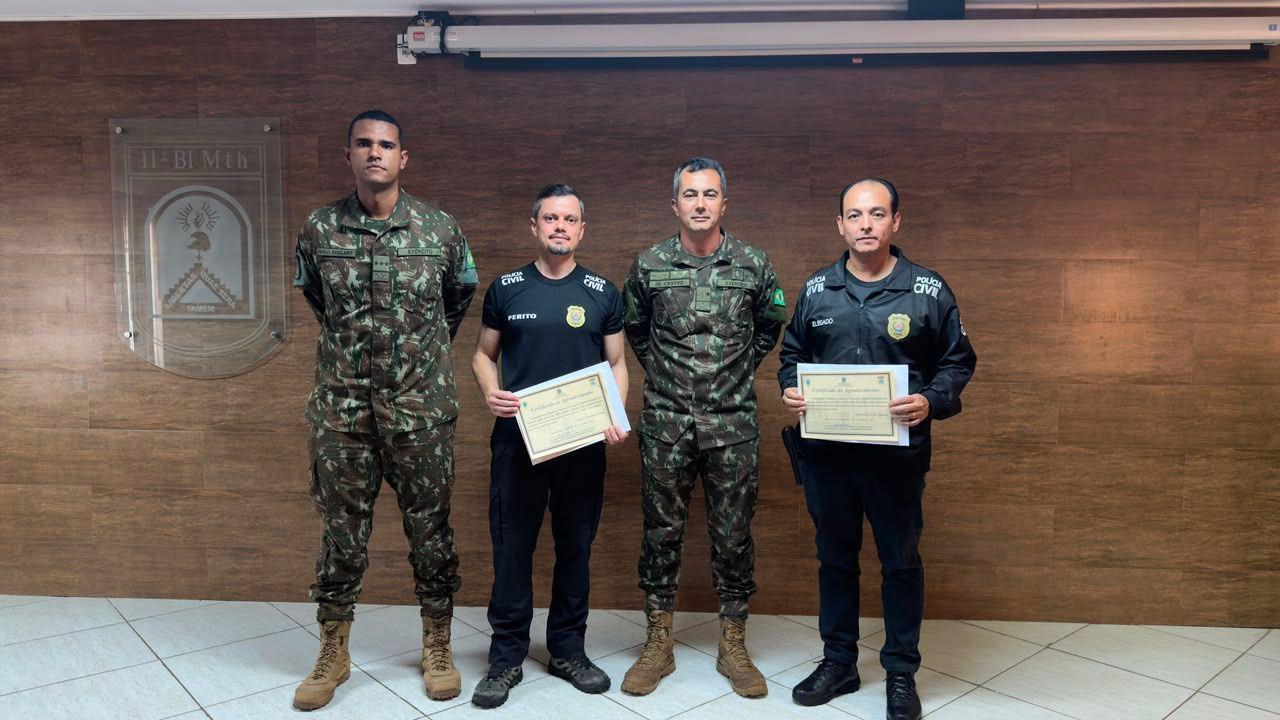 Perito da PCMG ministra palestra sobre cadeia de custódia para militares do Exército em São João del-Rei