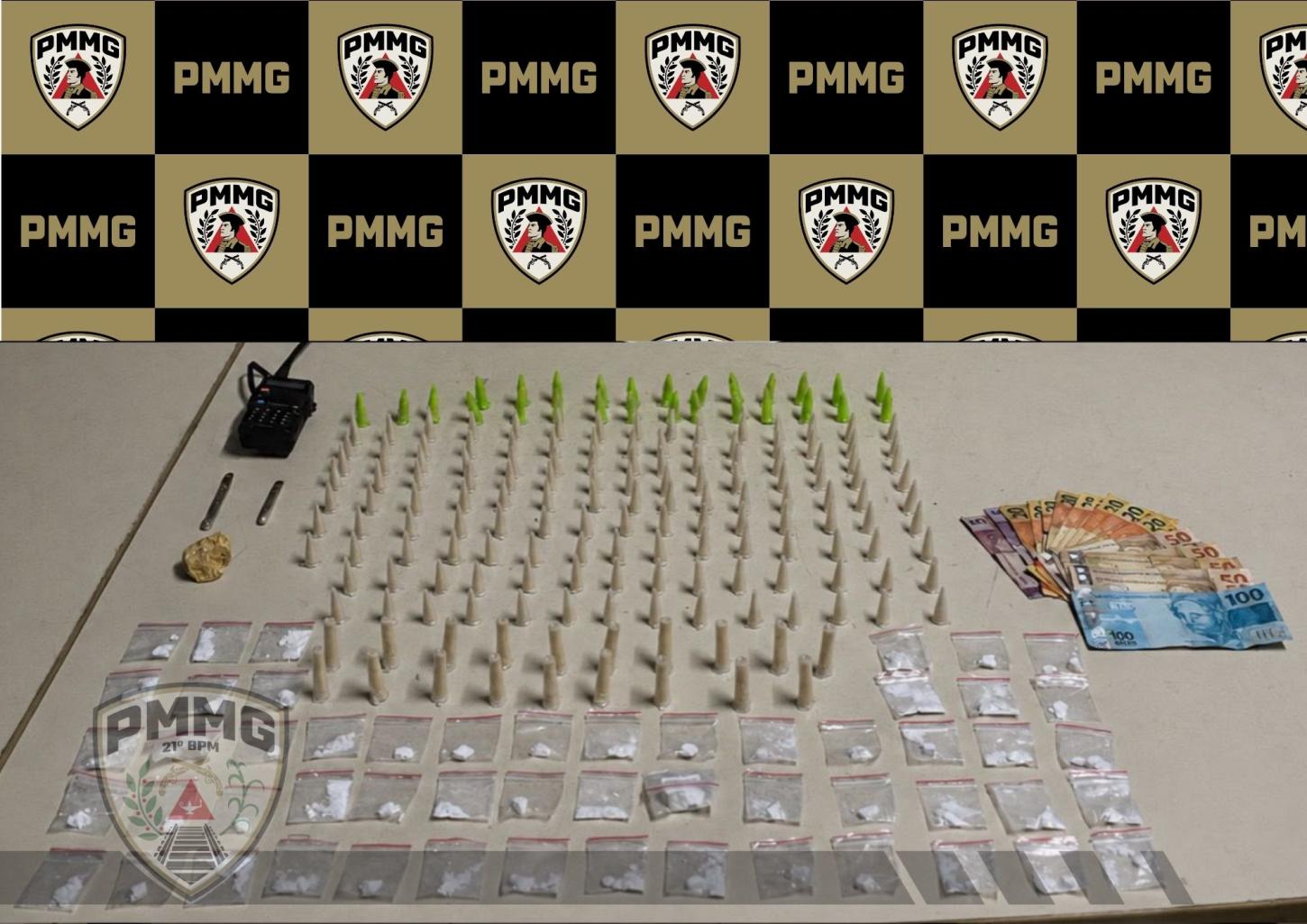 Polícia Militar prende homem por tráfico de drogas na Zona da Mata de Minas Gerais