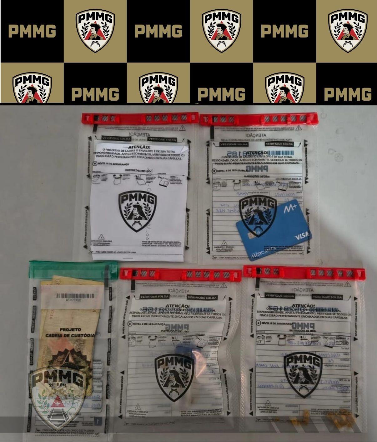 Polícia Militar realiza prisões por tráfico de drogas e captura foragido da Justiça em São Geraldo e Ubá