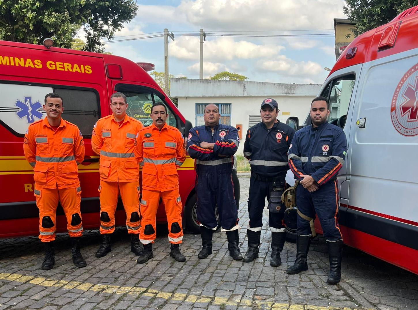 SAMU e Bombeiros salvam motorista após parada cardiorrespiratória em Cataguases