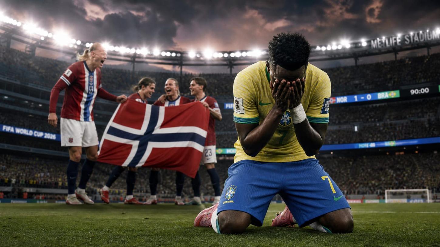 Brasil é eliminado pela Noruega nas oitavas da Copa do Mundo de 2026 e adia sonho do hexacampeonato
