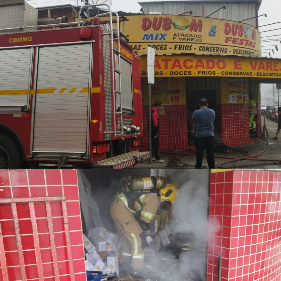Incêndio no bairro Benfica mobiliza corpo de Bombeiros 