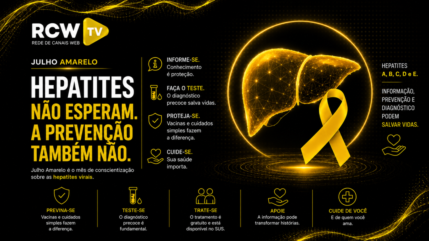 Julho Amarelo reforça alerta para prevenção, diagnóstico e tratamento das hepatites virais