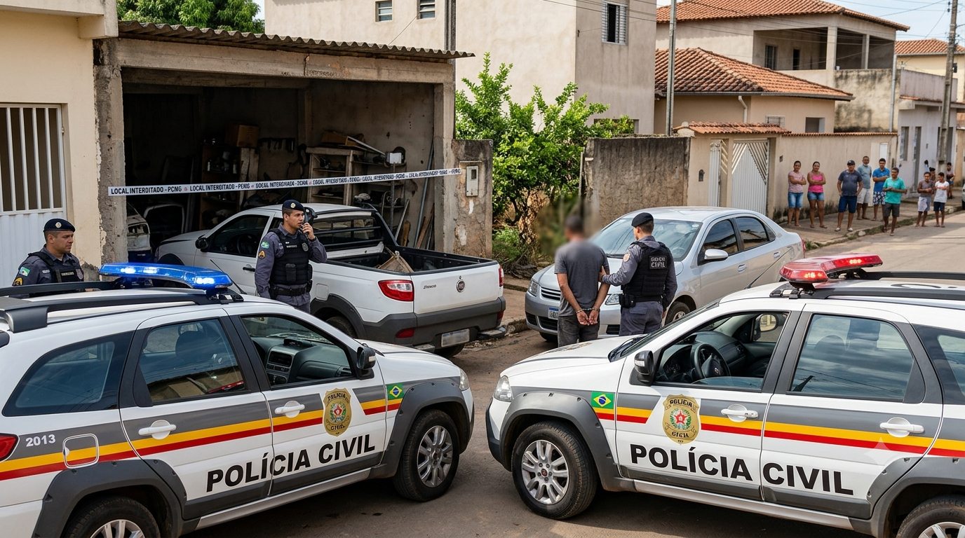 Operação Longa Manus II: Polícia prende dois em flagrante por desmanche clandestino em Bicas