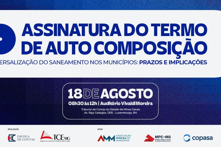 Saneamento em Minas: 273 municípios podem aderir a termo